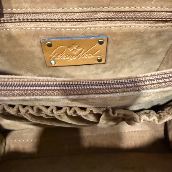 Patricia Nash Ellora Leather Multi Compartment Satchel with matching Wallet-Pink - Picture 7 of 16